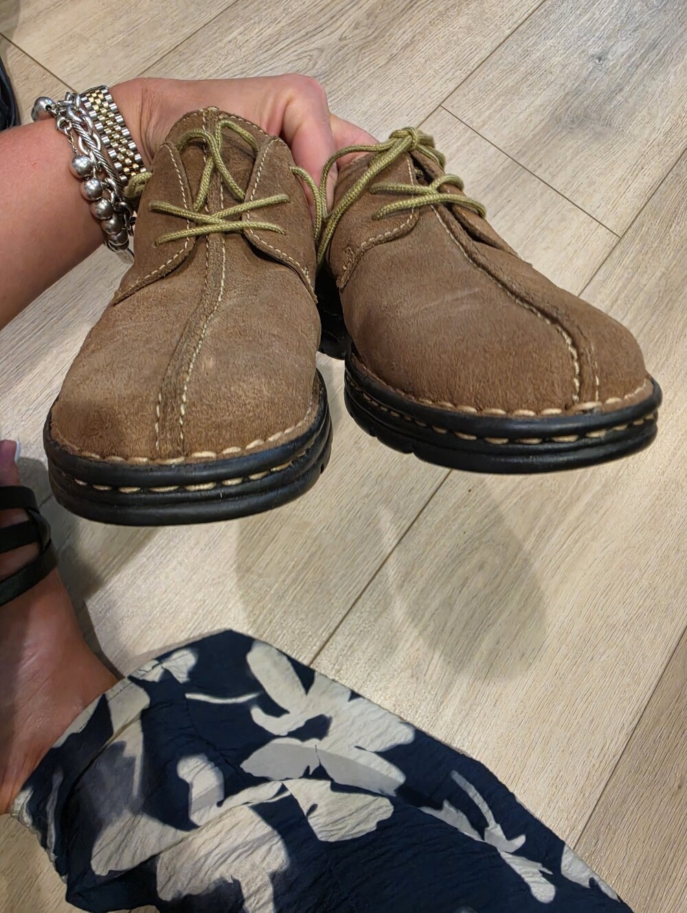 Earth Shoe Brown Suede Oxford Shoes Womens 8 Granola Mori Girl Cottagecore - Picture 7 of 8